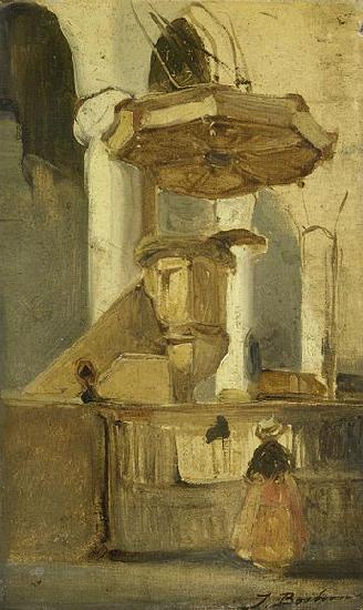 The Pulpit of the Church in Hoorn, Johannes Bosboom